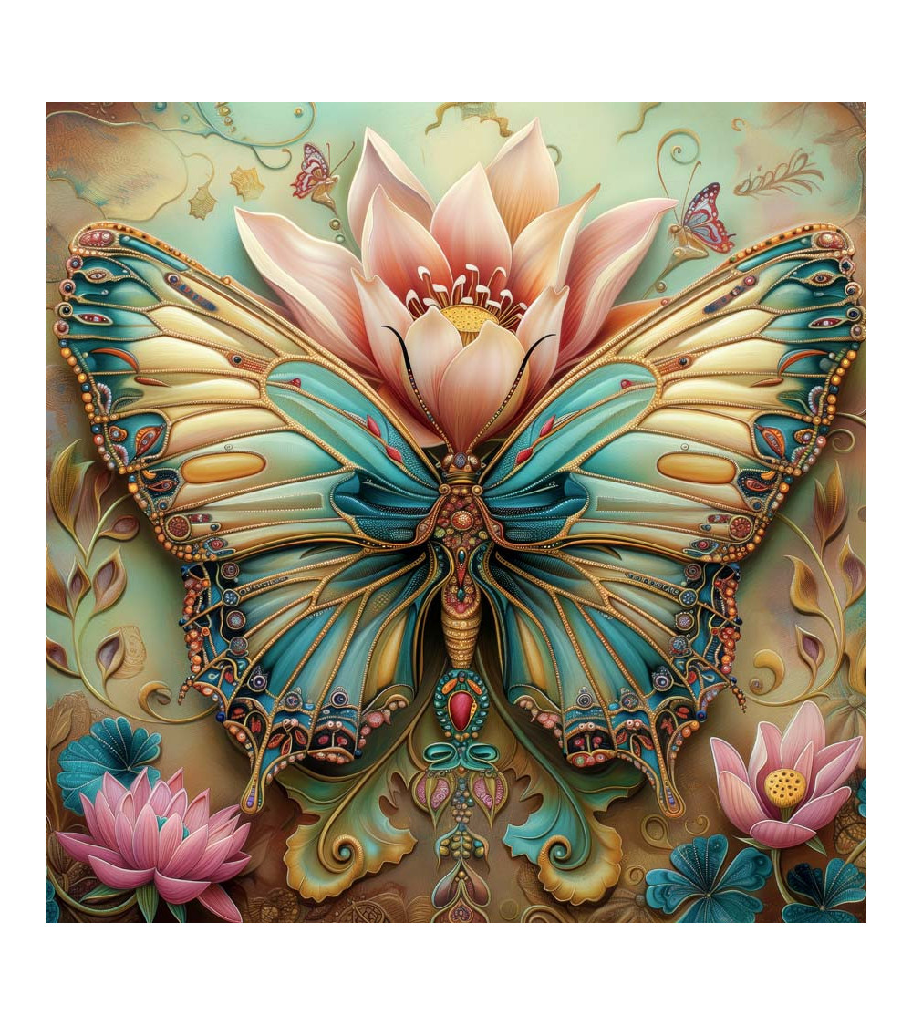 Butterfly & flowers 01