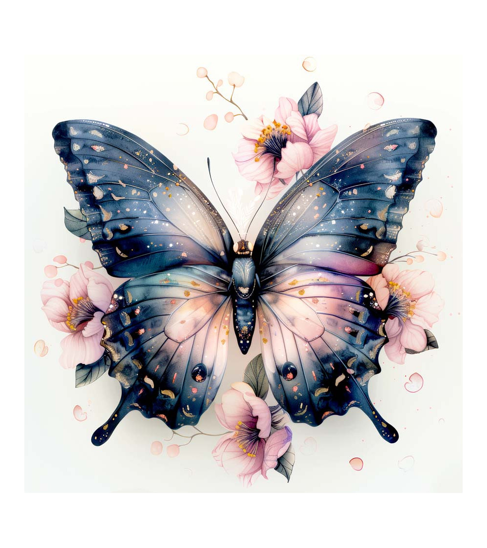 Butterfly & flowers 02