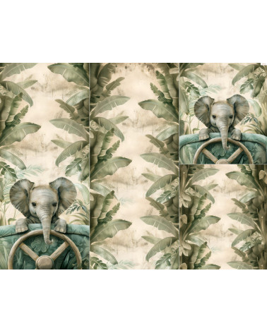 Panel na śpiworek - Jungle trip 01