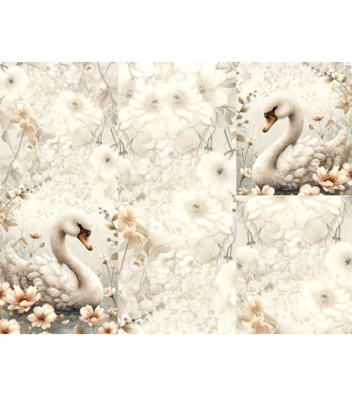 POLYESTER PANEL FÜR Schlafsack TROLLEY- Magic swan 02