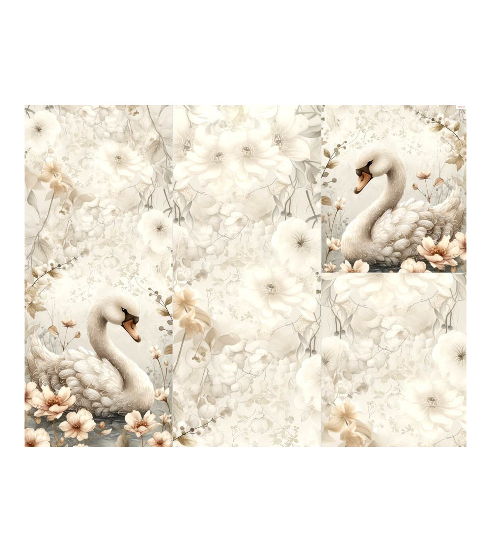 POLYESTER PANEL FÜR Schlafsack TROLLEY- Magic swan 02