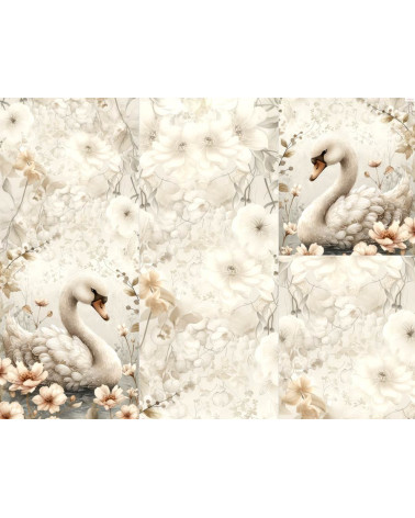 Panel na śpiworek - Magic swan 02