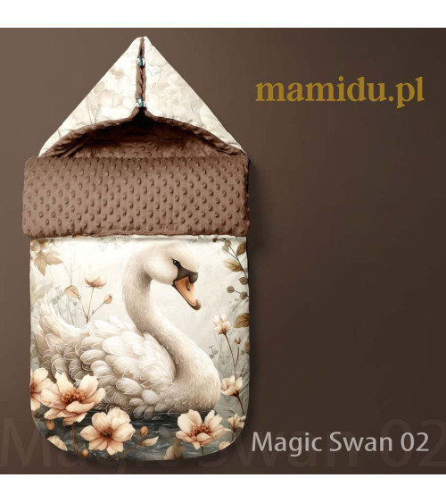 POLYESTER PANEL FÜR Schlafsack TROLLEY- Magic swan 02
