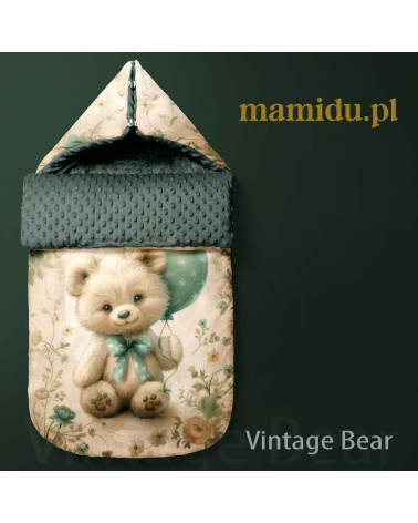 POLYESTER PANEL FÜR Schlafsack TROLLEY- Vintage bear 01