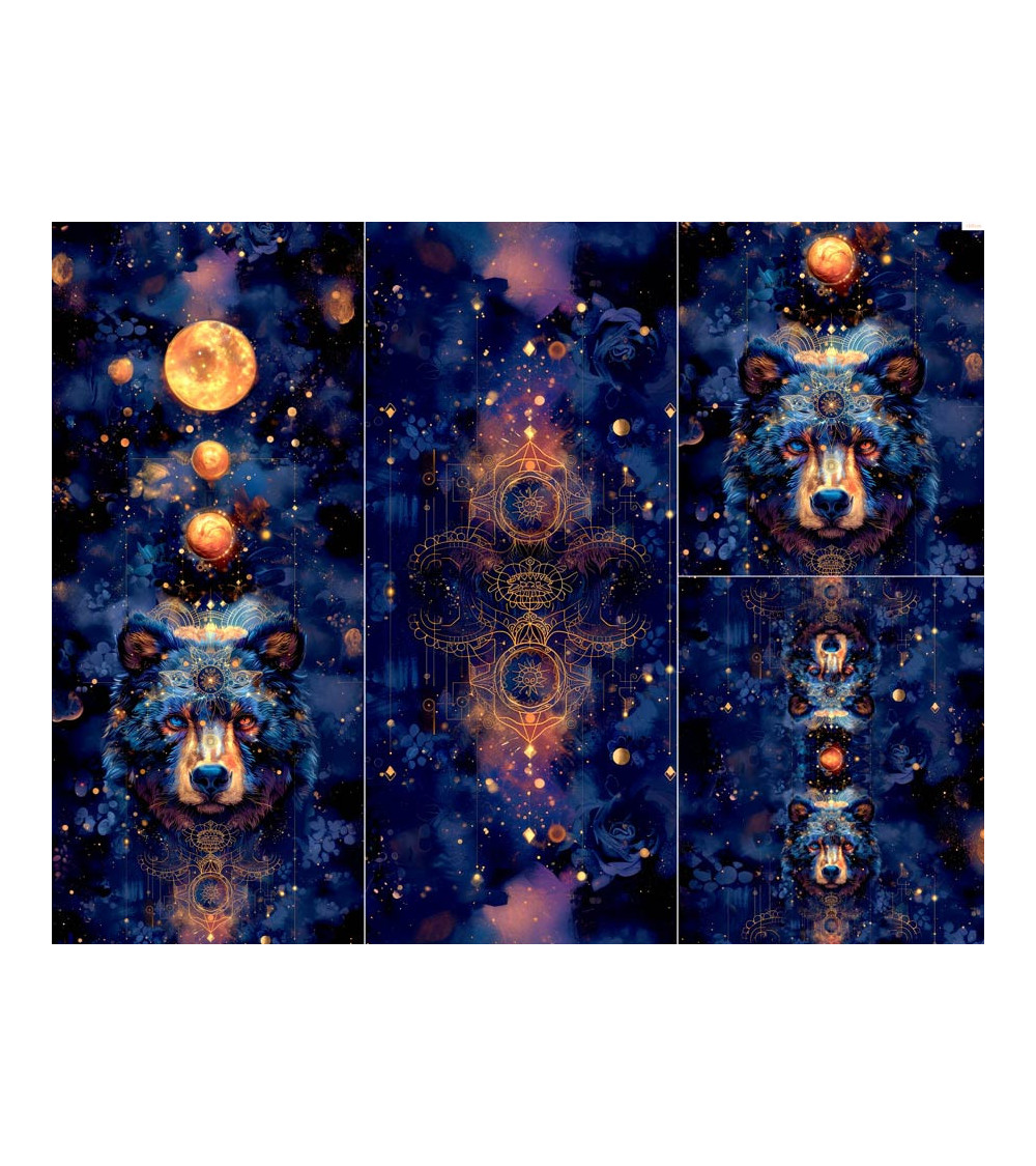 Panel for sleeping bag Mystic bear 01