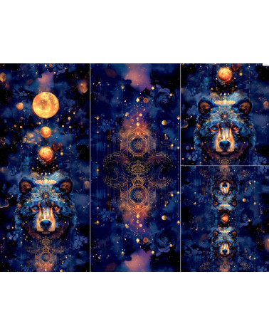 Panel na śpiworek - Mystic bear 01