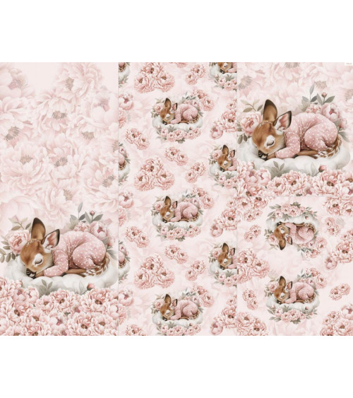 POLYESTER PANEL FÜR Schlafsack TROLLEY- Sleeping deer 01