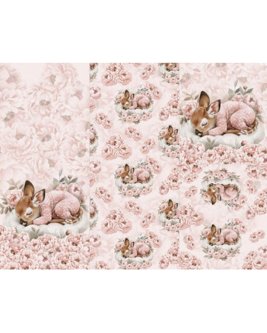 POLYESTER PANEL FÜR Schlafsack TROLLEY- Sleeping deer 01