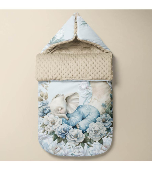 Panel for sleeping bag Sleeping elephant boy 01