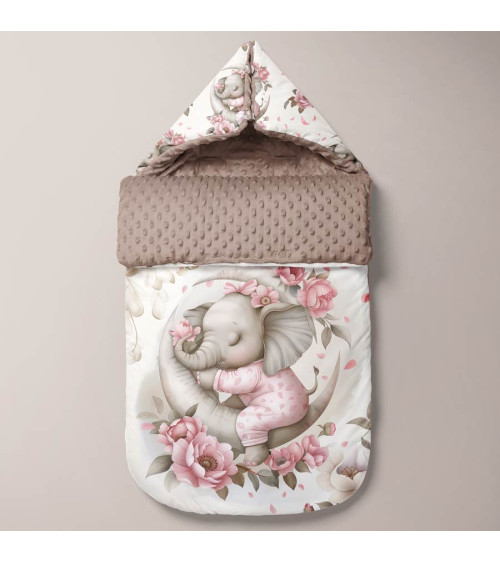 Panel for sleeping bag Sleeping elephant 01