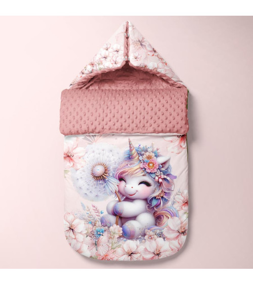 POLYESTER PANEL FÜR Schlafsack TROLLEY Very pink unicorn