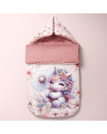 Panel for sleeping bag Very pink unicorn