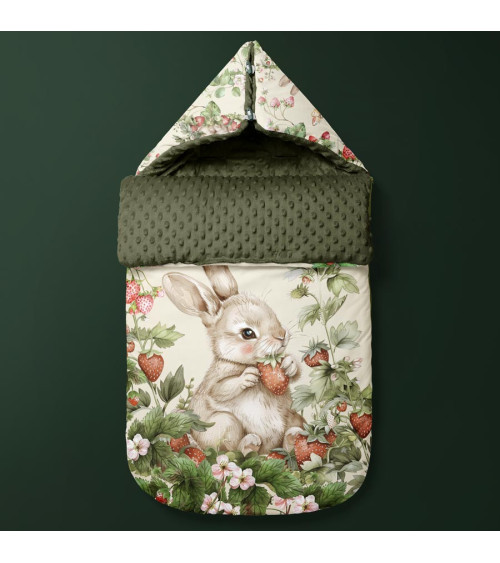 POLYESTER PANEL FÜR Schlafsack TROLLEY Garden bunny 01