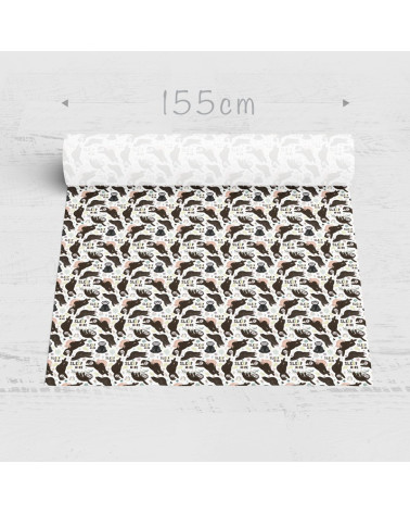 Polyester  Jungle Blue