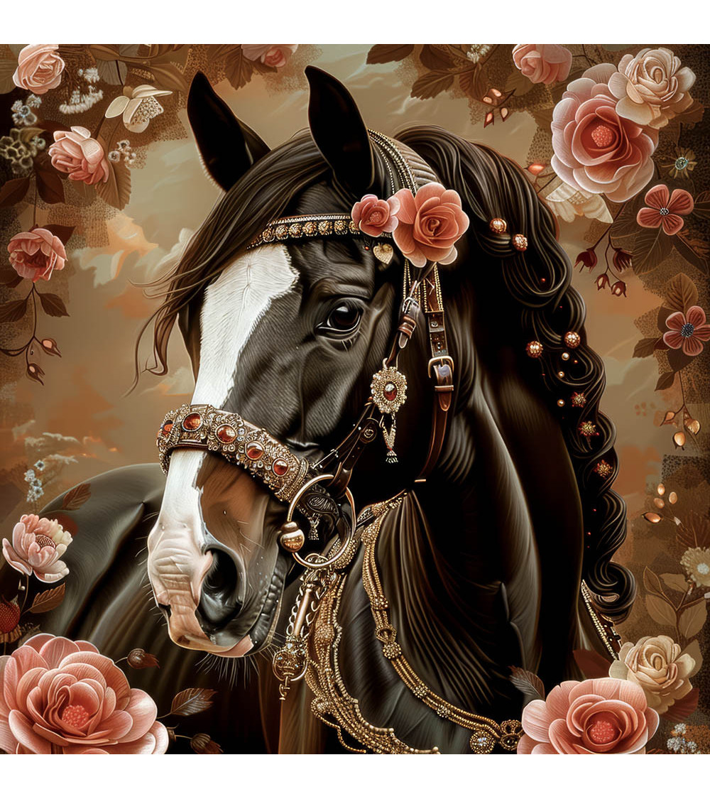 Horses & flowers 01