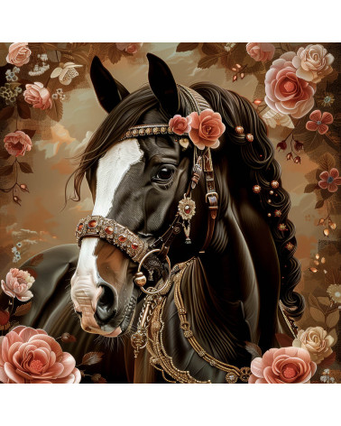 Horses & flowers 01