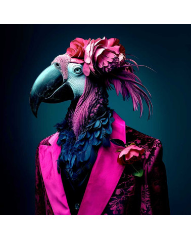 Fashionable parrot 01