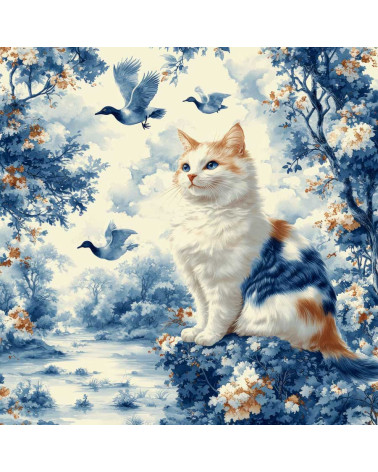 Vintage style cat 01