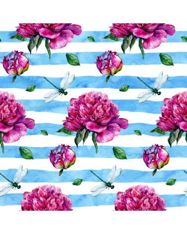 Polyester пионы