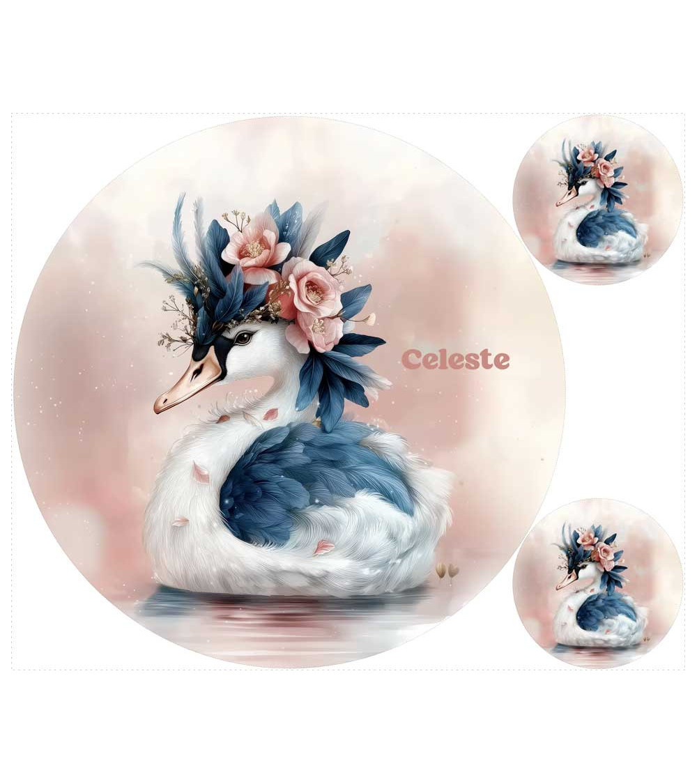 Royal Swan 01 + FREE pillow panel