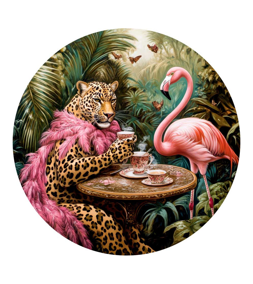 Cheetah & flamingo 01