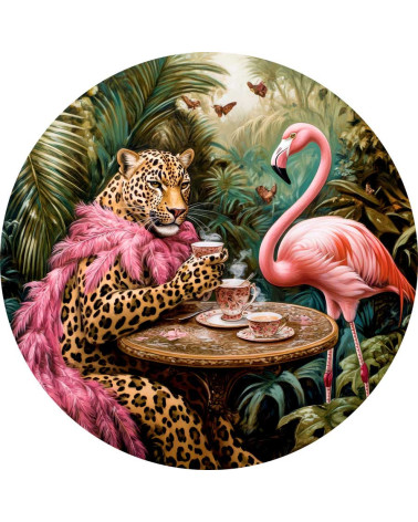 Cheetah & flamingo 01