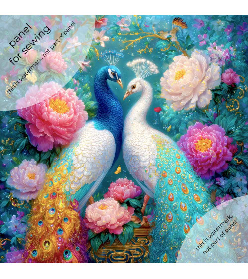 Peacock&flowers 11