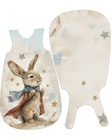 Blende für Schlafsack- Rabbit Super Hero