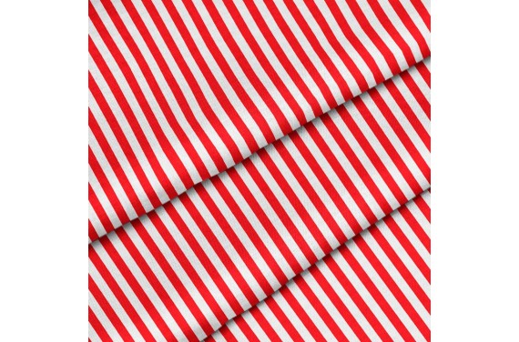 Polyester Red vertical stripes