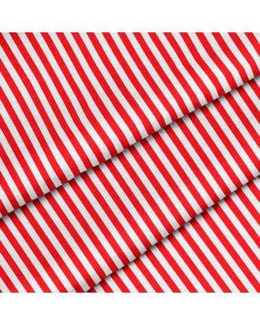Polyester Red vertical stripes