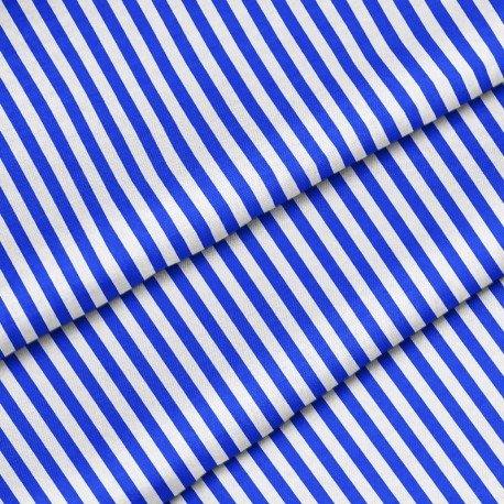 Polyester Blue vertical stripes