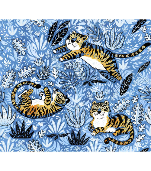 Polyester Blue tiger