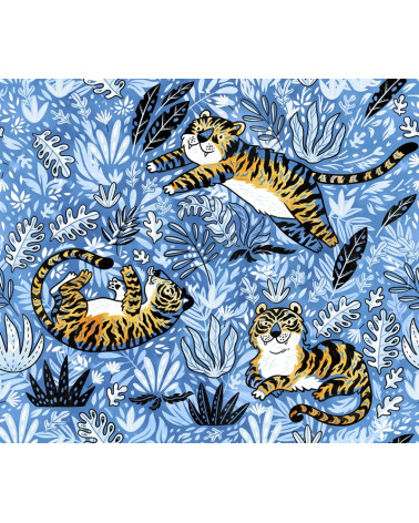 Polyester Blue tiger