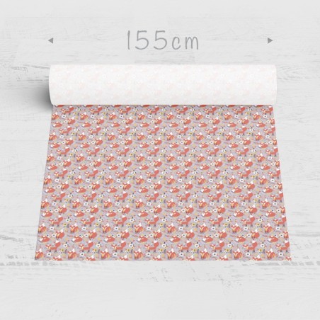 Polyester Autumn foxes