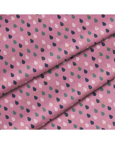 Polyester Tropfen auf Rosa