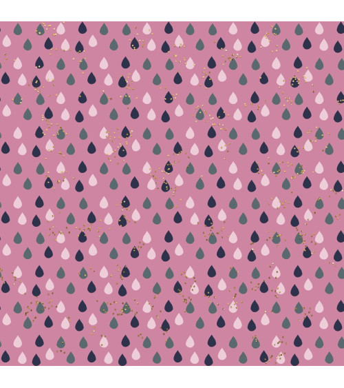 Polyester Drops on pink