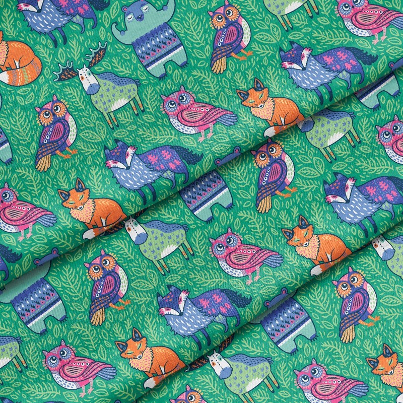 Polyester Ein Cluster auf Grün