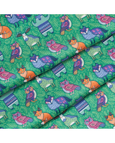 Polyester Ein Cluster auf Grün