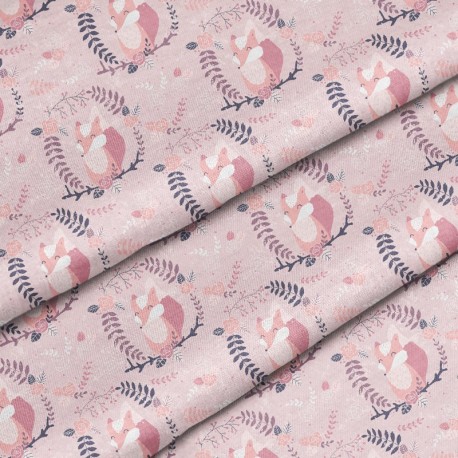 Polyester Pink foxes