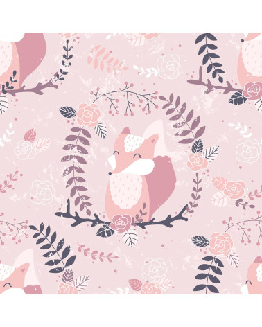 Polyester Pink foxes