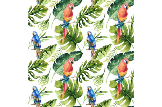 Polyester Parrots 1