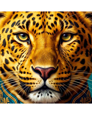 Royal Leopard – Dekorpanel für Kissen, Taschen & Polster