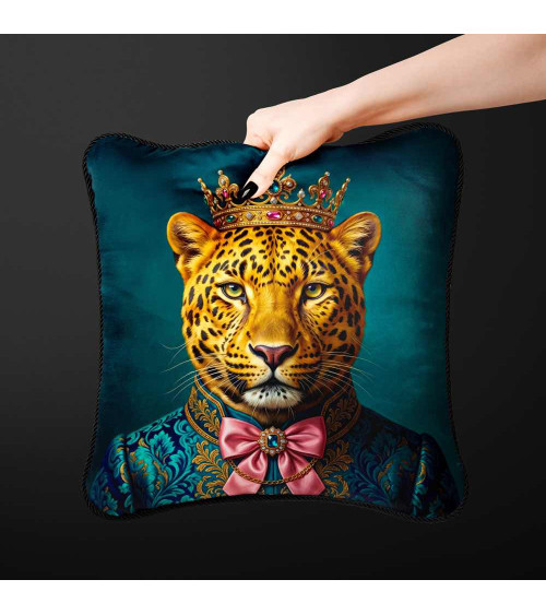 Royal Leopard – Dekorpanel für Kissen, Taschen & Polster