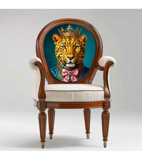 Royal Leopard – Dekorpanel für Kissen, Taschen & Polster