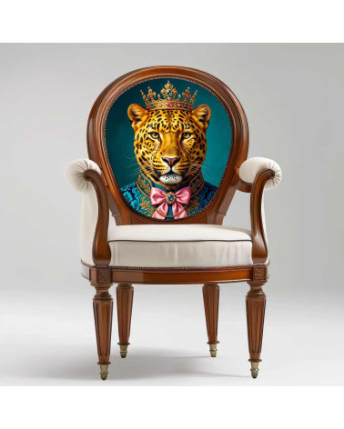 Royal Leopard – Dekorpanel für Kissen, Taschen & Polster