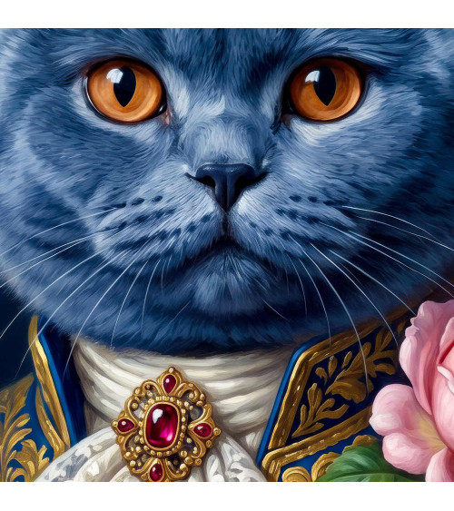 Royal British Shorthair Cat – Dekorpanel für Kissen, Taschen & Polster