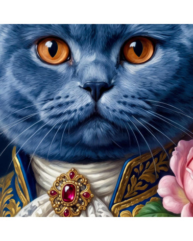 Royal British Shorthair Cat – Dekorpanel für Kissen, Taschen & Polster