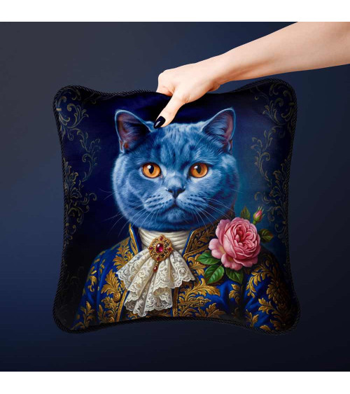 Royal British Shorthair Cat – Dekorpanel für Kissen, Taschen & Polster