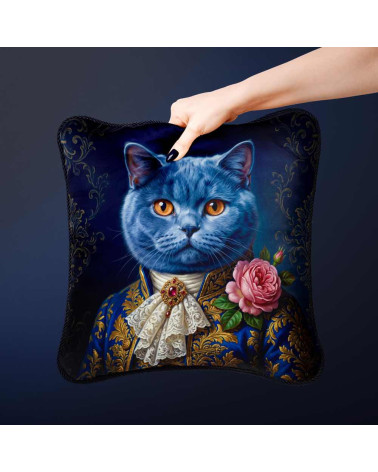 Royal British Shorthair Cat – Dekorpanel für Kissen, Taschen & Polster