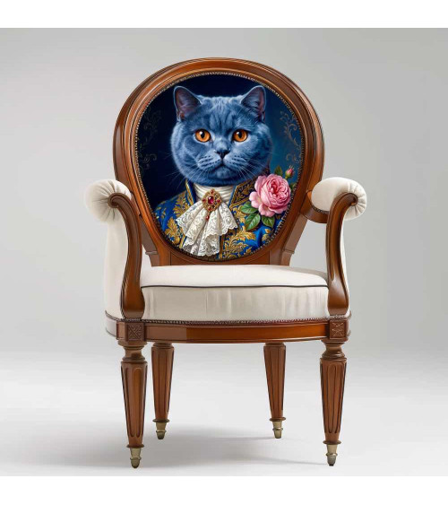 Royal British Shorthair Cat – Dekorpanel für Kissen, Taschen & Polster